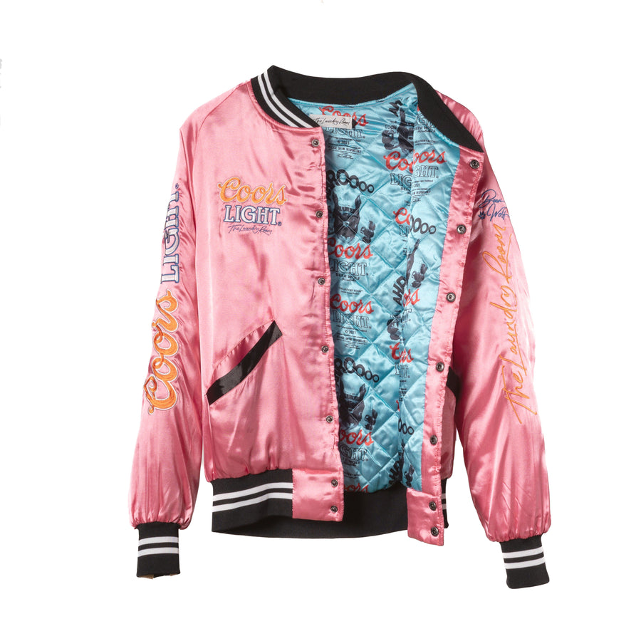 Beer Wolf Time - Stadium Jacket - Blush Pink - The Laundry Room