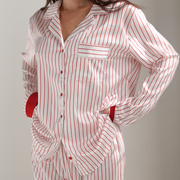 Red Stripe - Silky PJ Set - Red Stripe - The Laundry Room