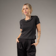 Essentials - Baby Tee - Black Snow - The Laundry Room