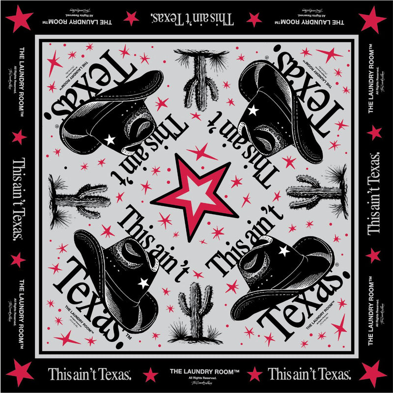 This Ain'T Texas - Silky Bandana - Black - The Laundry Room