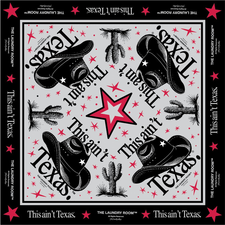 This Ain'T Texas - Silky Bandana - Black