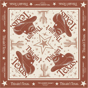 This Ain'T Texas - Silky Bandana - Brown - The Laundry Room