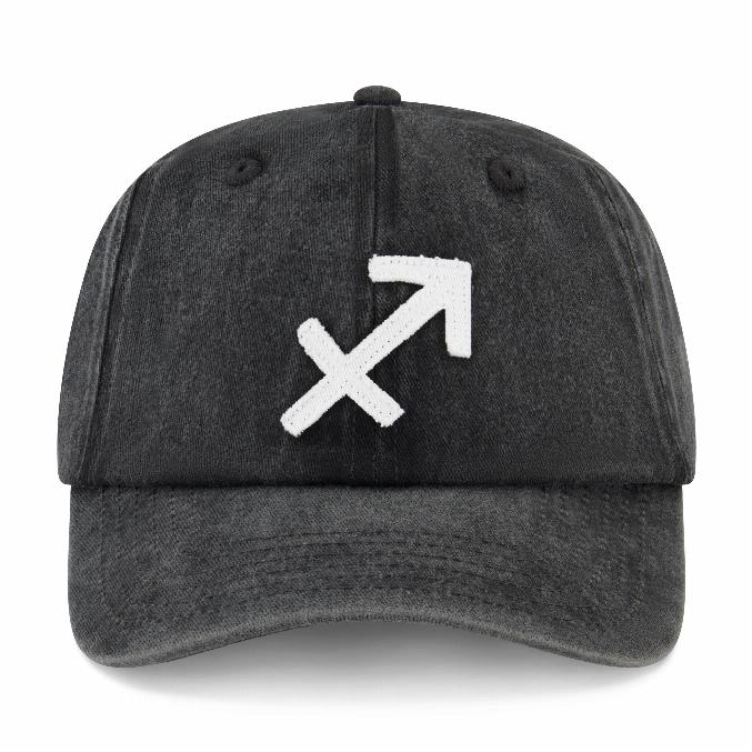 Vintage Sagittarius - Cap - Black Snow