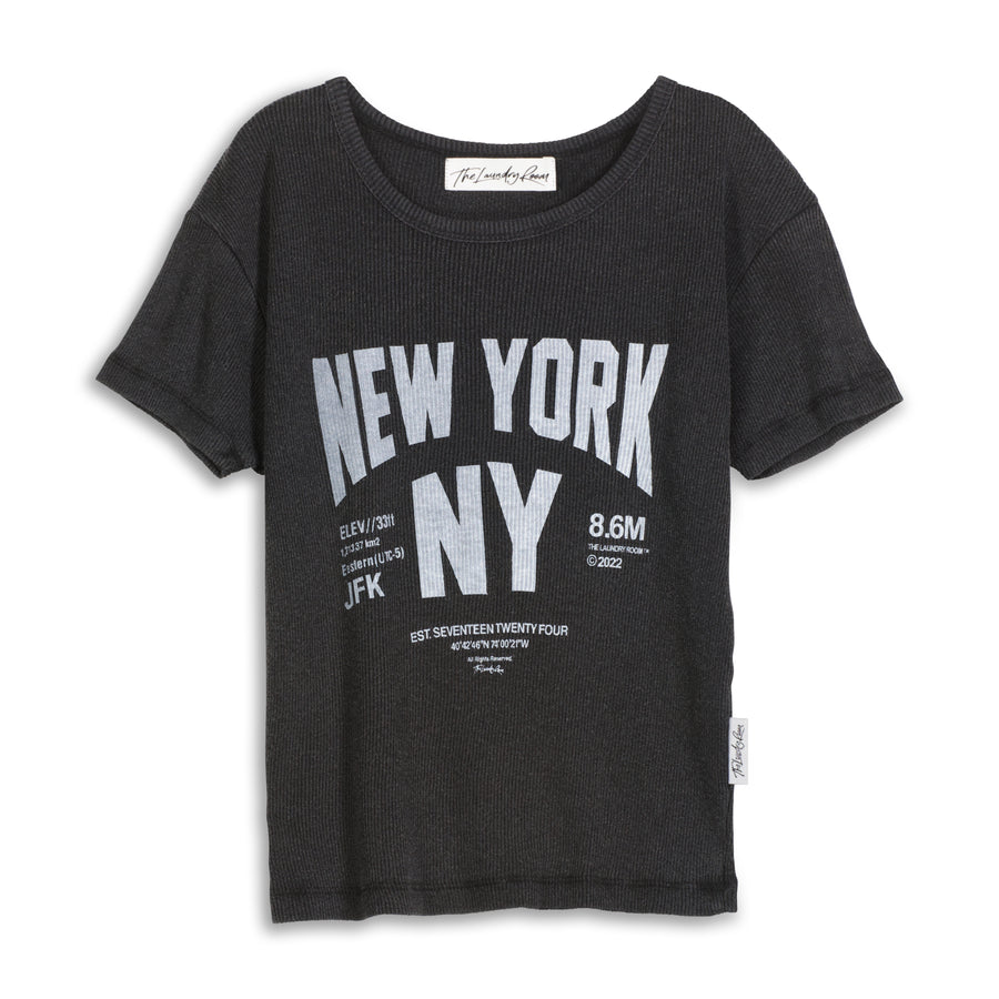 Welcome To New York - Baby Tee - Black Snow Black Snow / XS