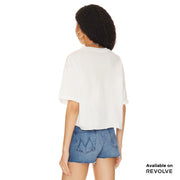 Tequila Til Sunrise - Crop Oversized Tee - White White / XS