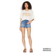 Tequila Til Sunrise - Crop Oversized Tee - White White / XS