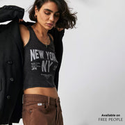 Welcome To New York - Rib Tank - Black Snow Black Snow / XS