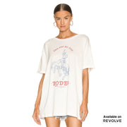 First Rodeo - Oversized Tee - White White / XS