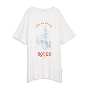 First Rodeo - Oversized Tee - White White / XS