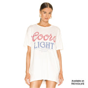 Coors Light 1980 - Oversized Tee - White White / XS