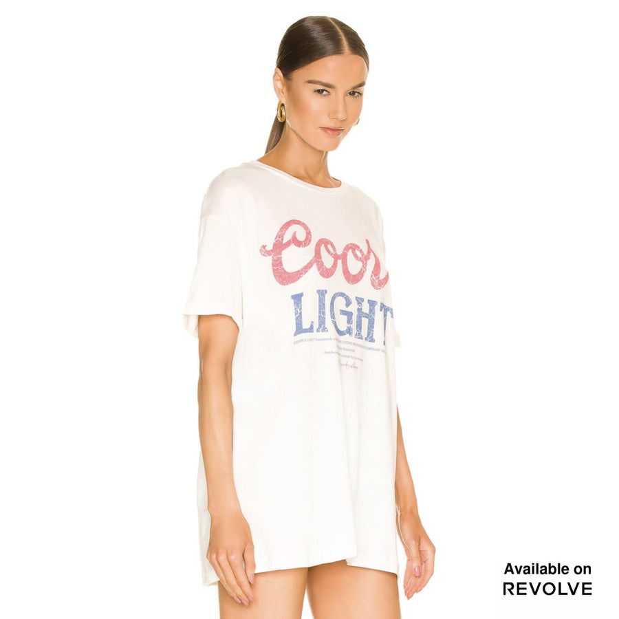 Coors Light 1980 - Oversized Tee - White White / XS