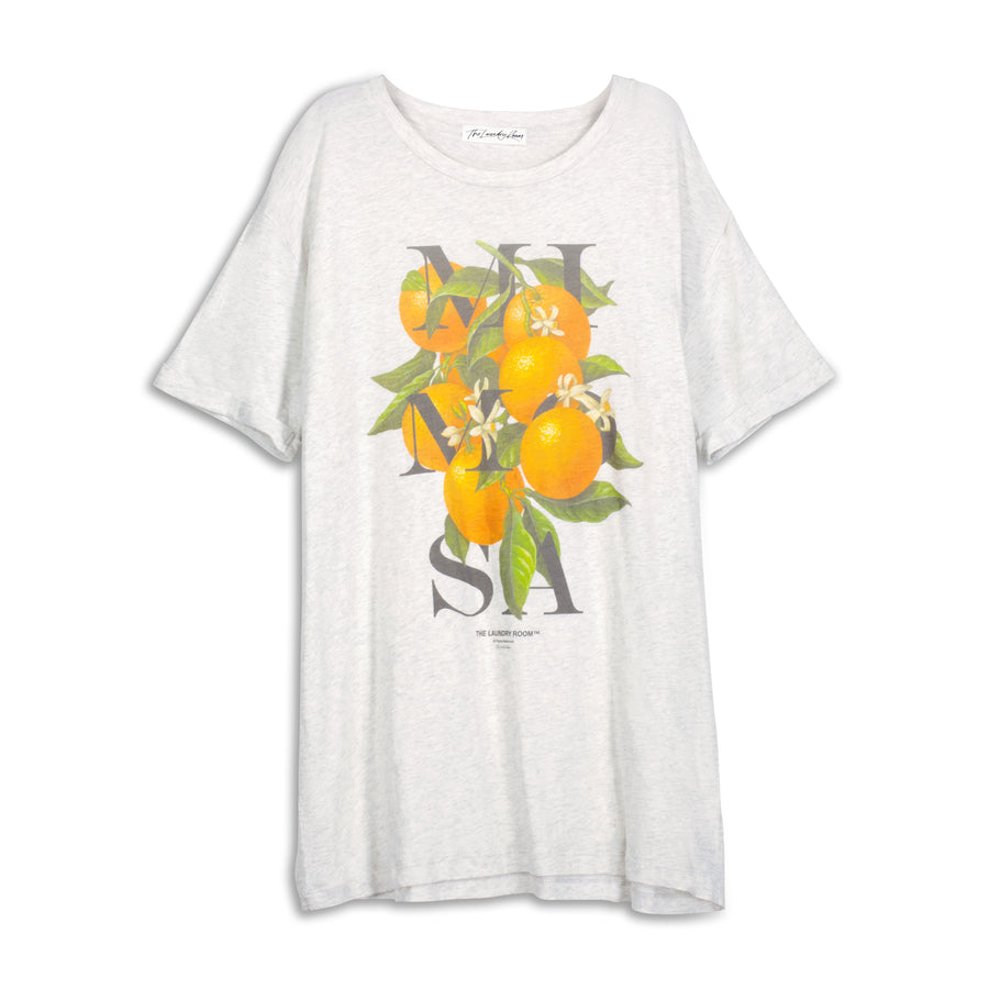 Mimosa - Oversized Tee - Pebble Heather Pebble Heather / XS