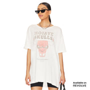 Mojave Skulls - Oversized Tee - White White / XS