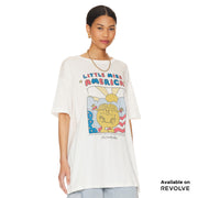 Little Miss America - Oversized Tee - White White / XS