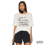 Tequila Country - Oversized Tee - White White / XS