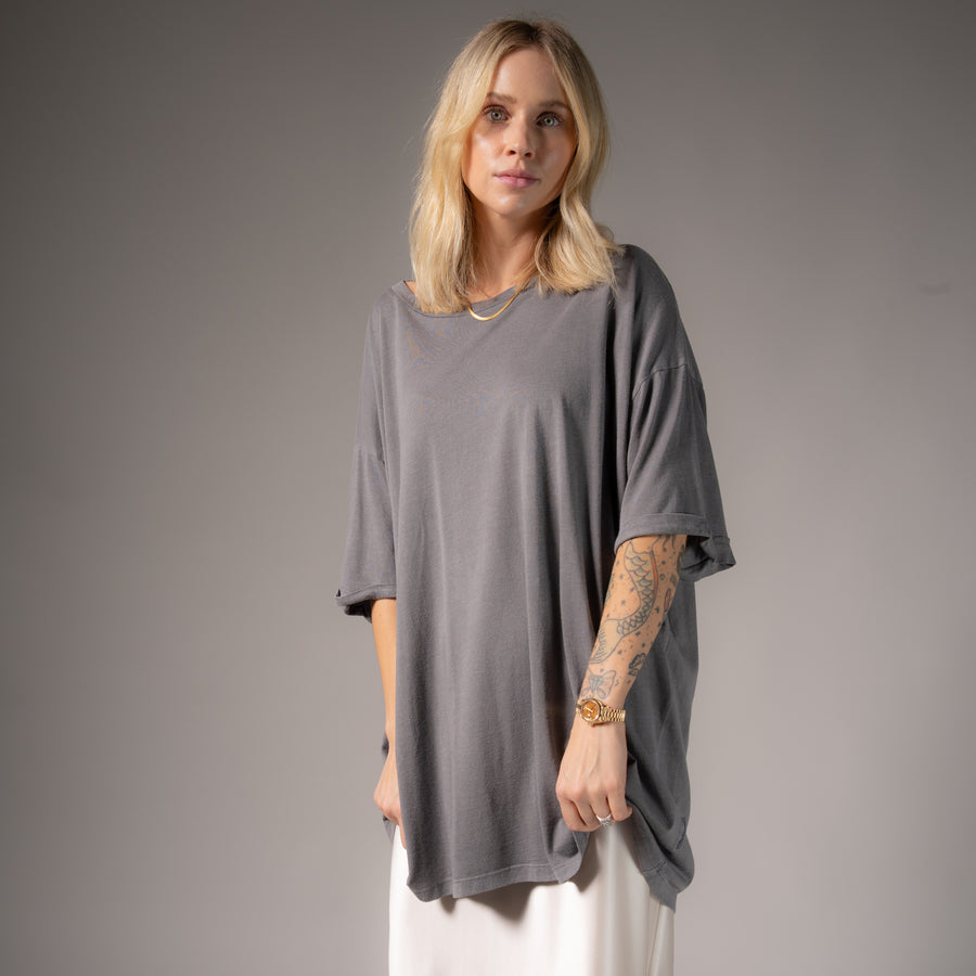 Essentials - Oversized Tee - Gravity Grey Gravity Grey / XS