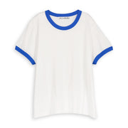 Essentials - Perfect Ringer Tee - White & Blue White & Blue / XS