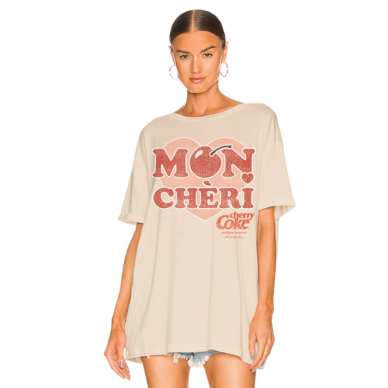 Mon Cheri Love Cherry Coke - Oversized Tee - Bone - The Laundry Room
