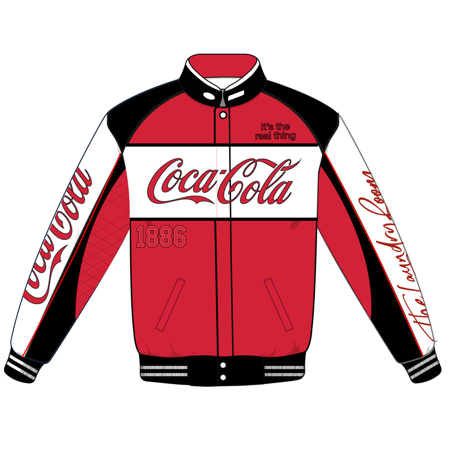 Coca Cola Racing Jacket  - Racing Jacket - Black & Red & White