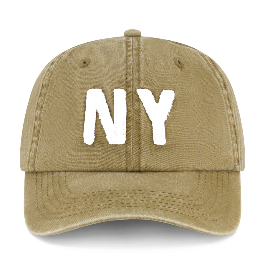 NY - Trucker Hat - Camel Gold