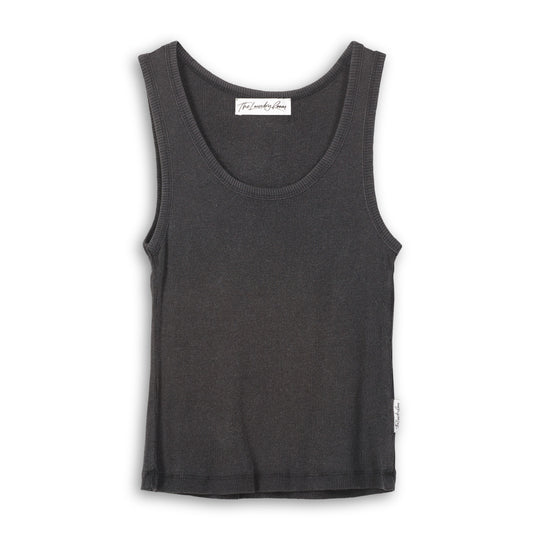 Essentials - Rib Tank - Black Snow