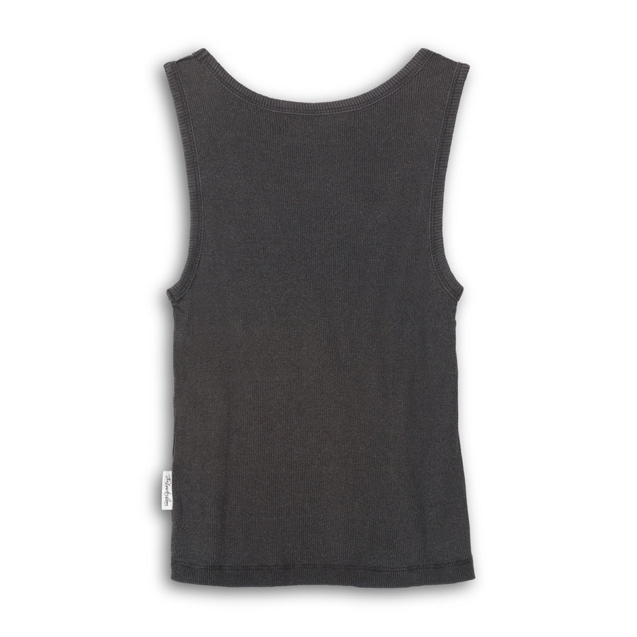 Essentials - Rib Tank - Black Snow