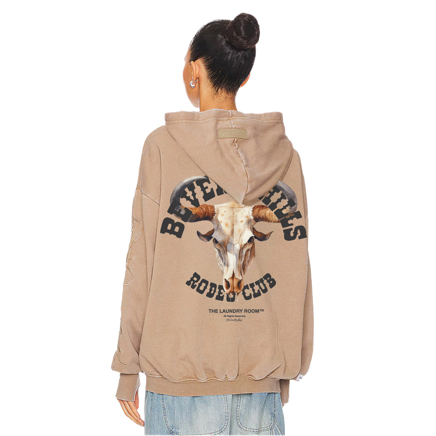 Beverly Hills Rodeo Club Skull - Hideout Hoodie - Camel Gold