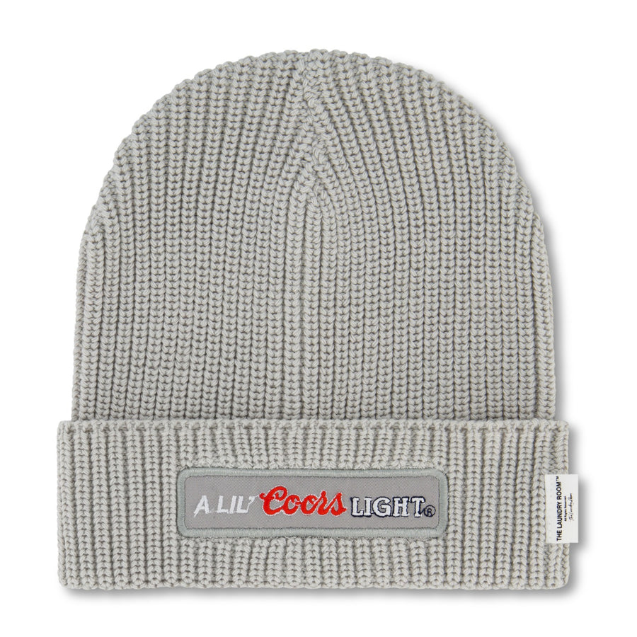 A Lil Coors - Knitted Beanie - Gravity Grey