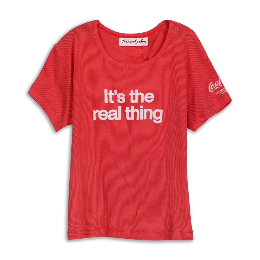 The Real Thing - Baby Tee - Vintage Red