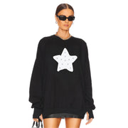 Rhinestone Star - Jump Jumper - Black Snow