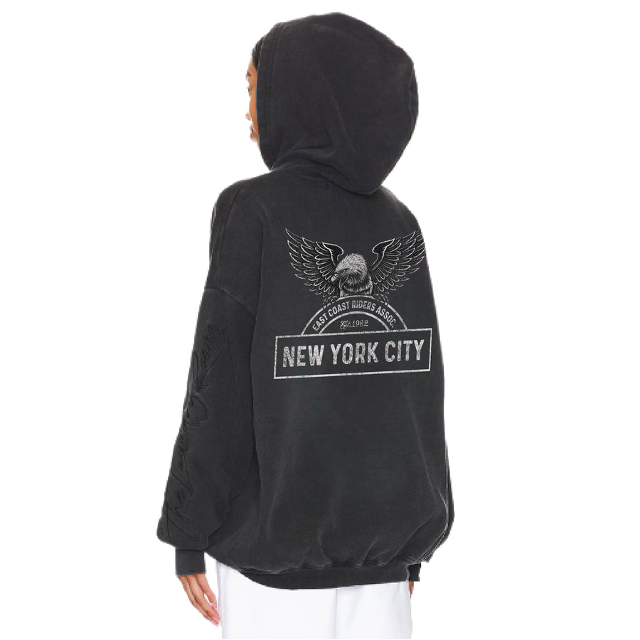 East Coast Riders - Hideout Hoodie - Black Snow