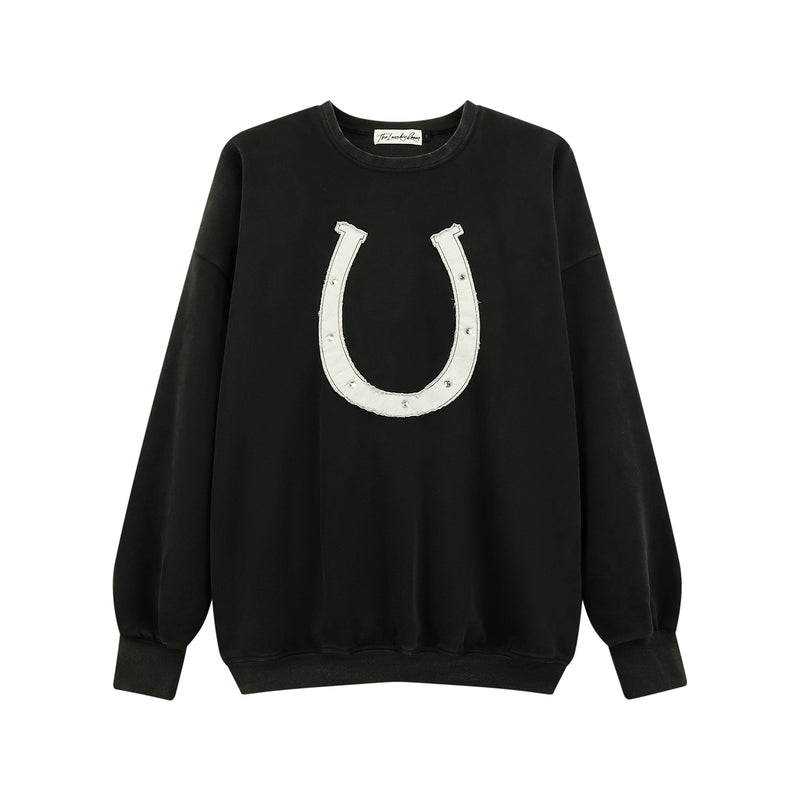 Horseshoe Patchwork - Jump Jumper - Black - The Laundry Room