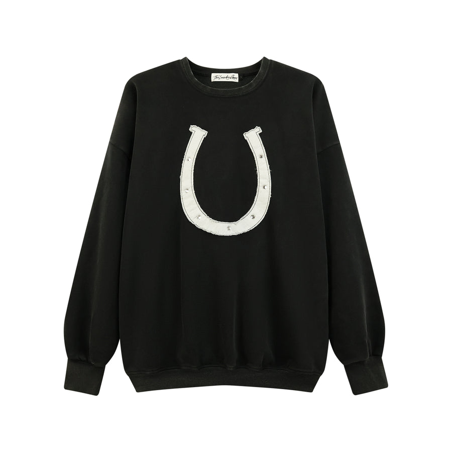 Horseshoe Patchwork - Jump Jumper - Black - The Laundry Room
