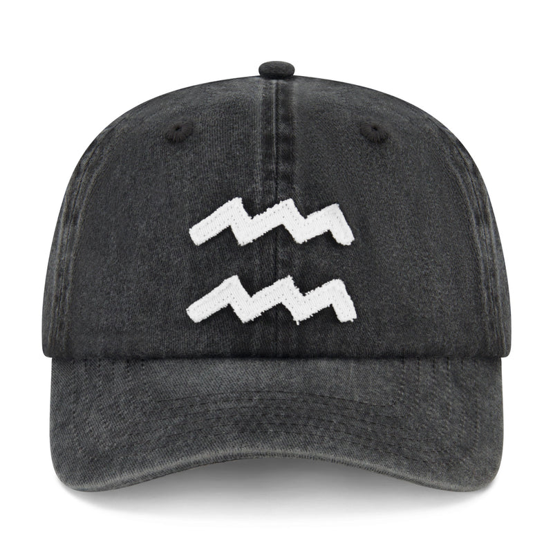 Vintage Aquarius - Papa Cap - Black Snow - The Laundry Room