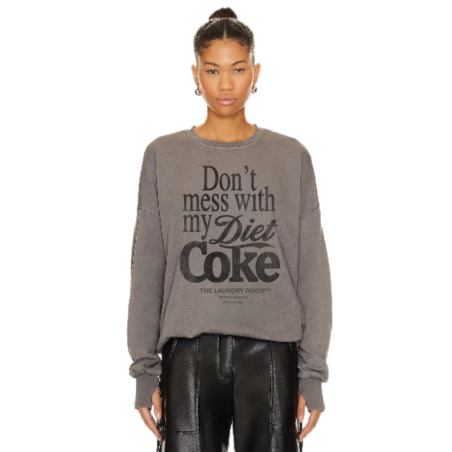 Don't Mess With My Diet Coke - Jump Jumper - Gravity Grey