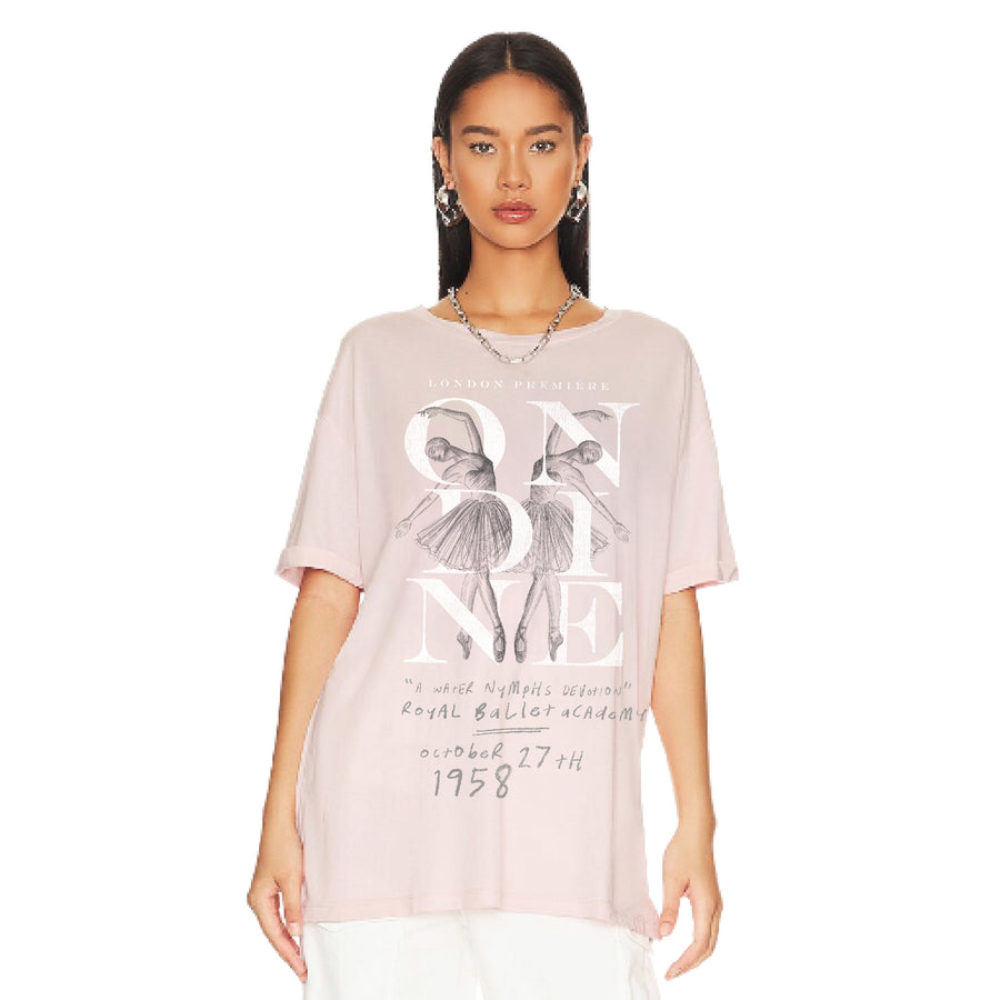 Ondine - Oversized Tee - Blush Pink - The Laundry Room