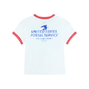 Official Usps Tm - Perfect Ringer Tee - White & Red - The Laundry Room