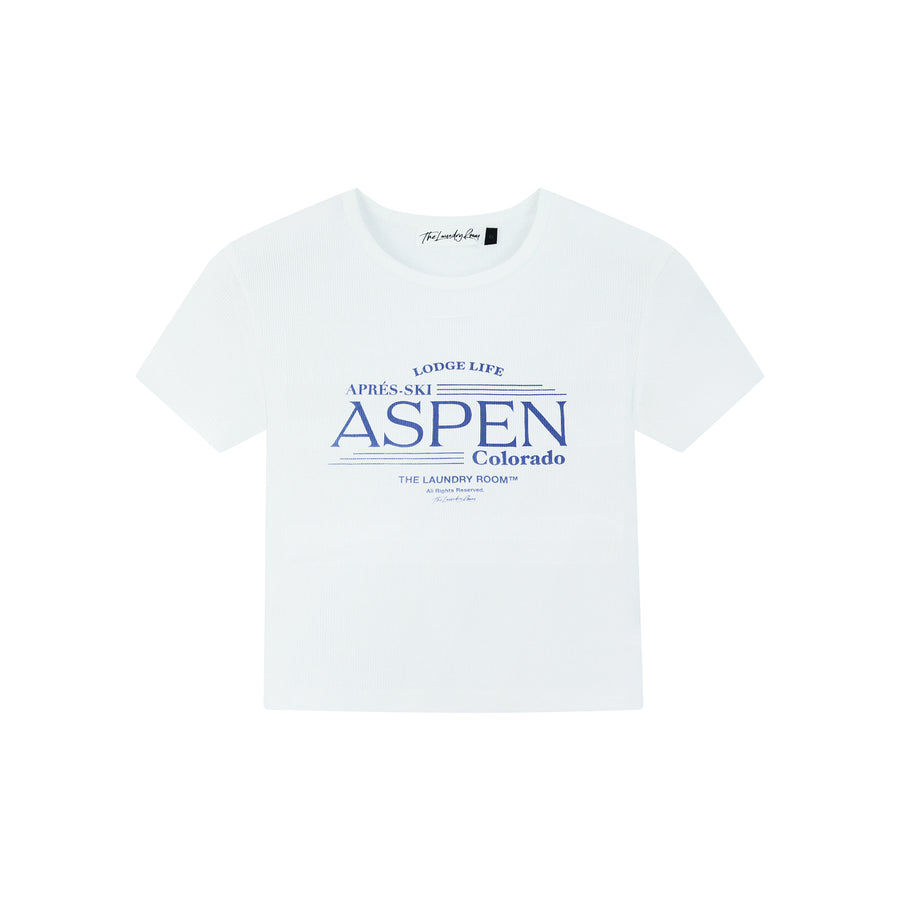 Lodge Life Aspen - Baby Tee - White - The Laundry Room