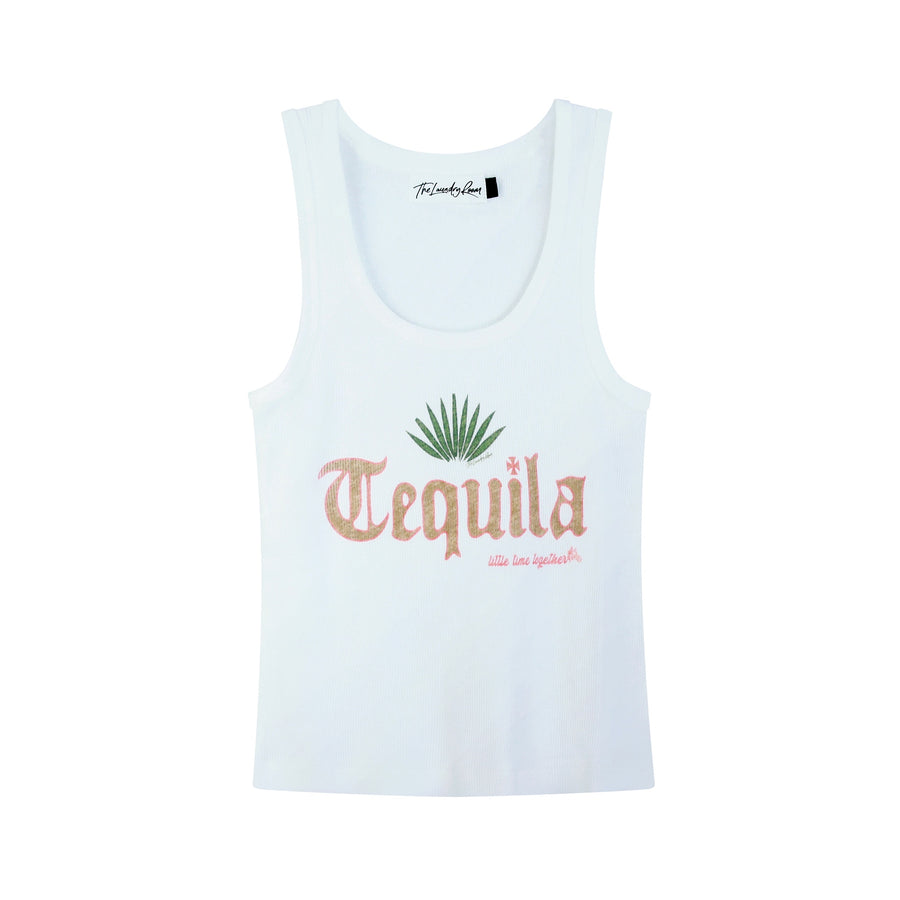 Tequila - Rib Tank - White - The Laundry Room