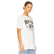 Welcome To New York - Oversized Tee - White