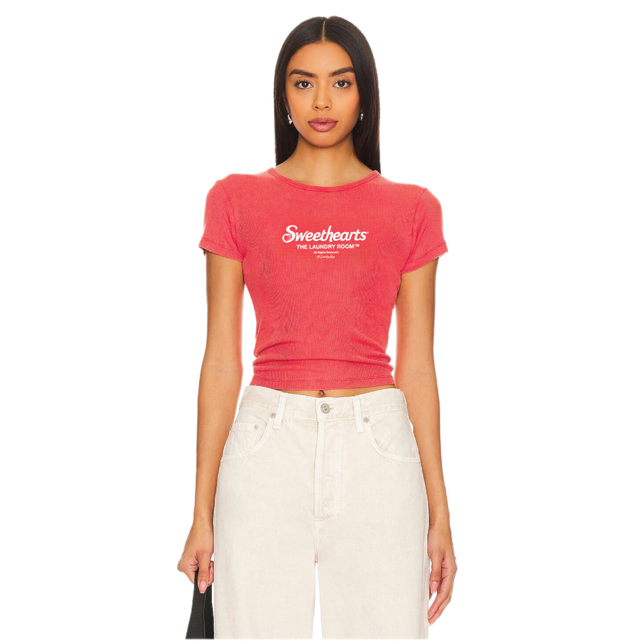 Sweethearts Official Tm - Baby Tee - Vintage Red - The Laundry Room