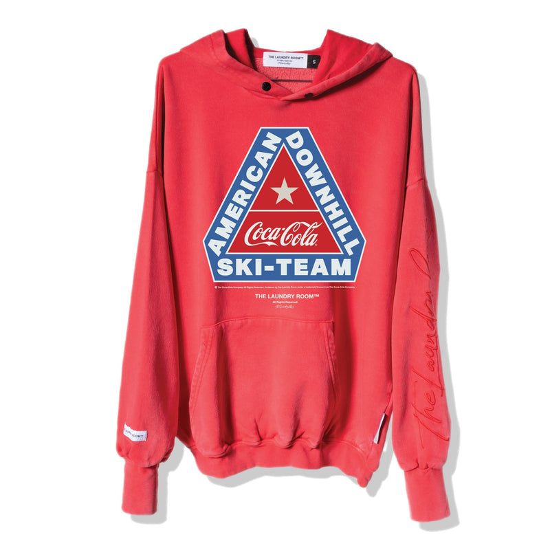 American Downhill Ski Team - Hideout Hoodie - Vintage Red - The Laundry Room