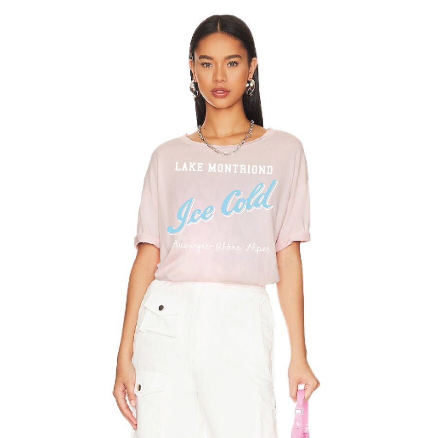 Ice Cold - Oversized Tee - Blush Pink