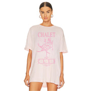 Chalet Club Apres Martini - Oversized Tee - Blush Pink - The Laundry Room