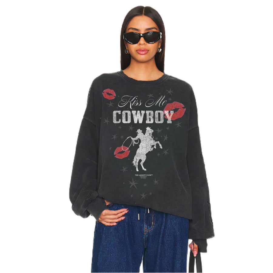 Kiss Me Cowboy - Jump Jumper - Black Snow - The Laundry Room