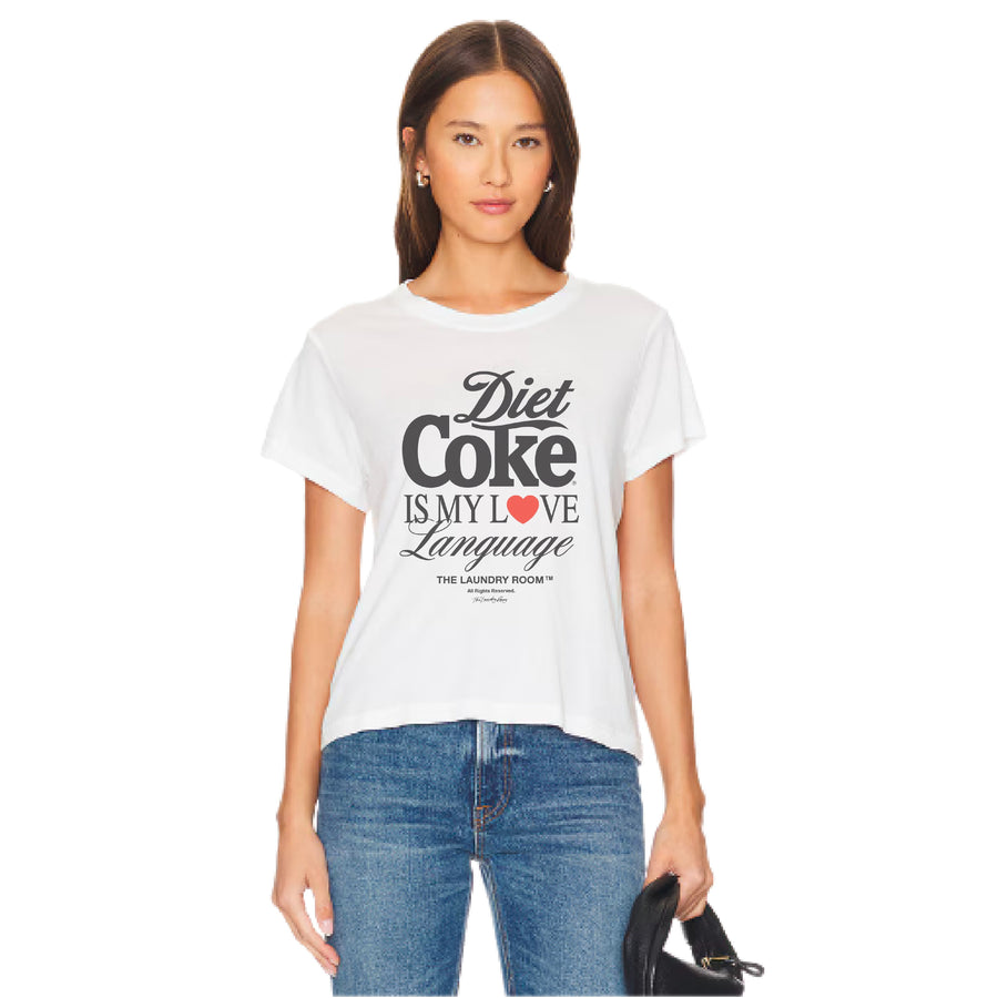 Diet Coke Is My Love Language - Perfect Tee - White