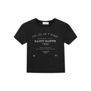 Saint Barth 89 - Baby Tee - Black Snow - The Laundry Room