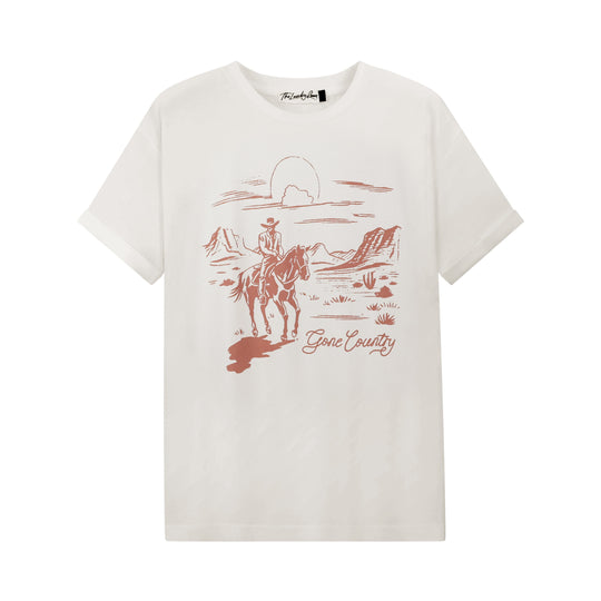 Gone Country - Oversized Tee - Bone