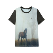 Ranch Life - Oversized Tee - White & Brown - The Laundry Room