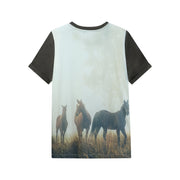 Ranch Life - Oversized Tee - White & Brown - The Laundry Room